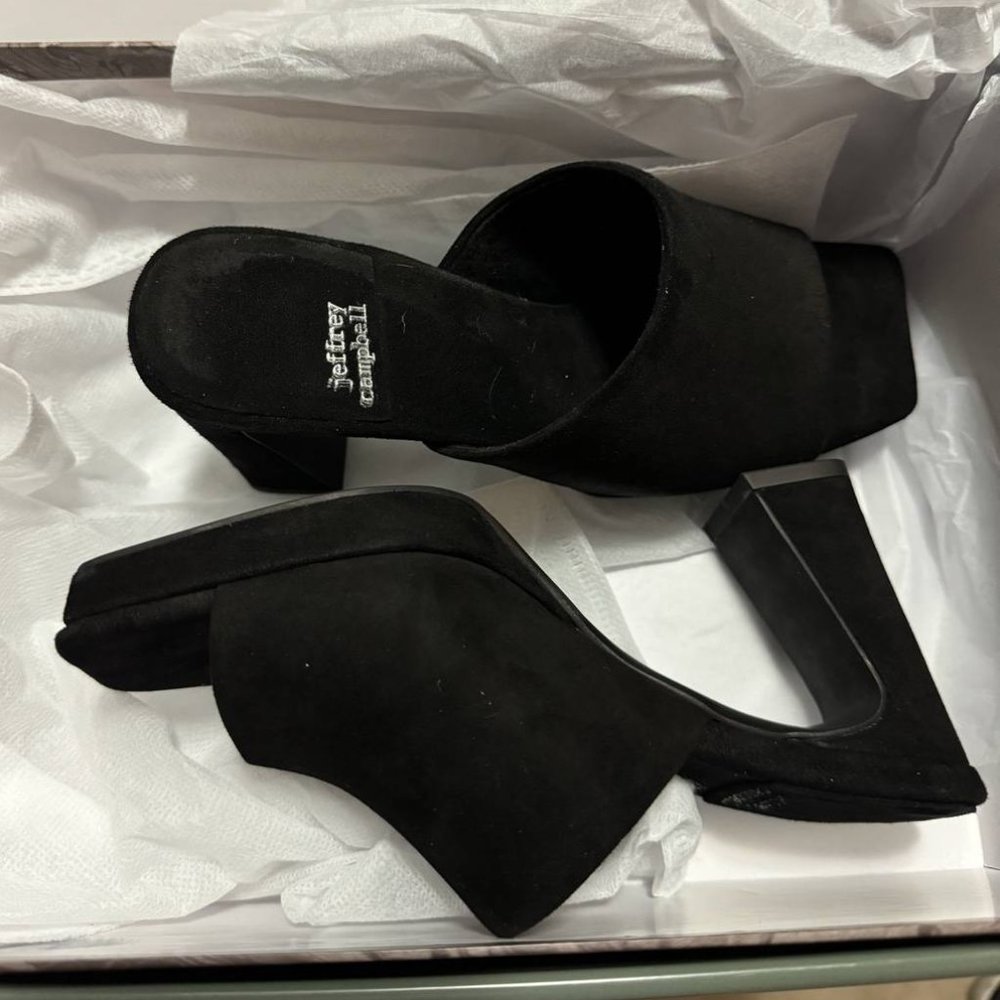 Jeffrey Campbell "Caviar" mules, size 5